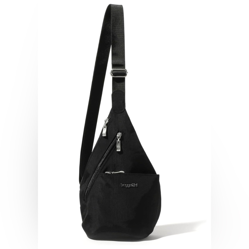 BAGGALLINI NEW MINI CROSSBODY SLING HUGGER, BLACK